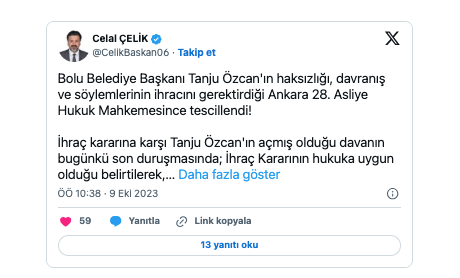 tanju ozcan hakkinda nihai karar verildi